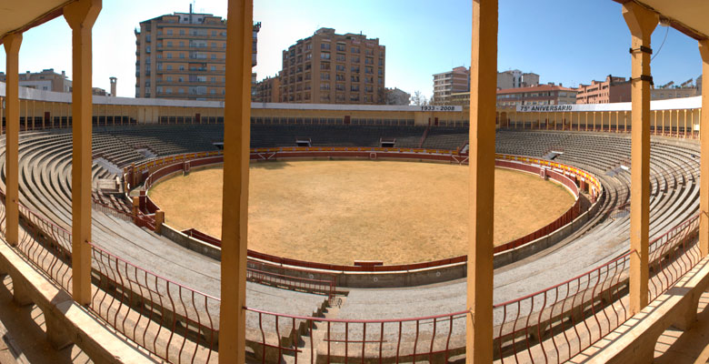 Interior de la Plaza de toros de Tudela